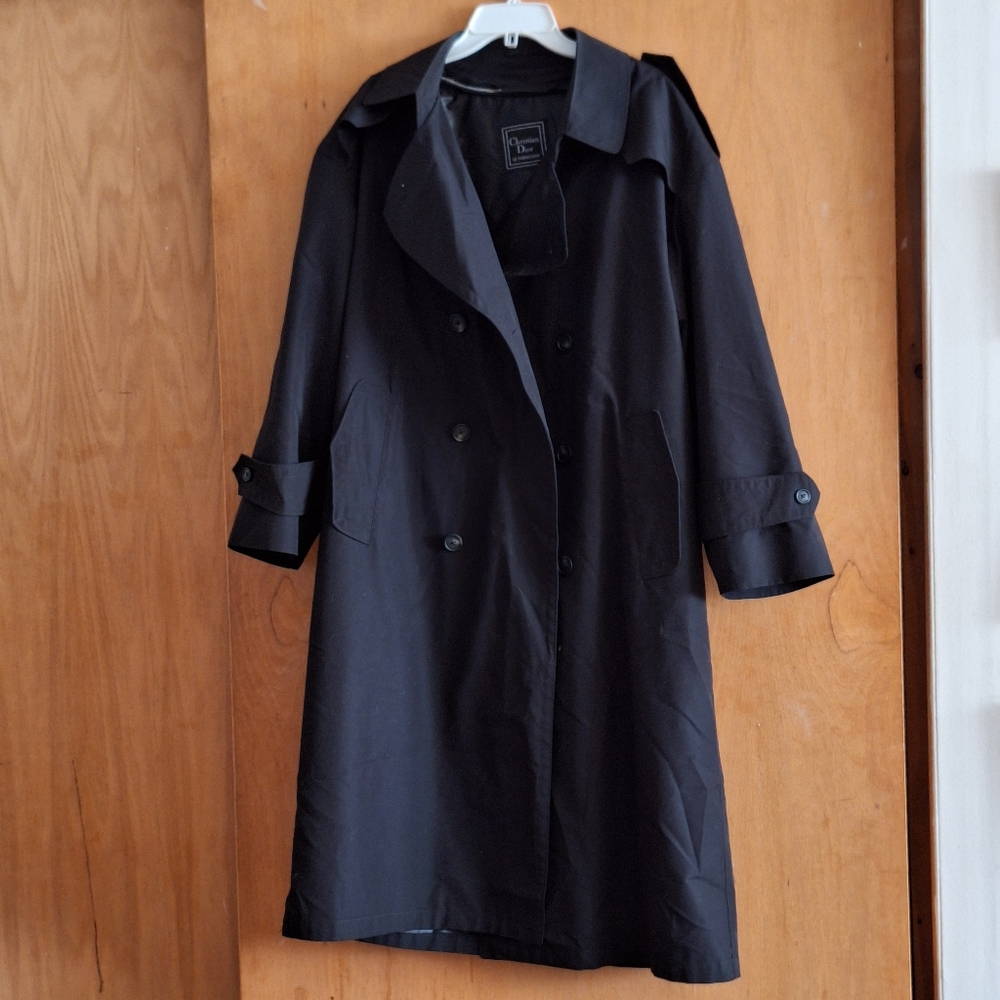 Dior Black Double-Breasted Trench Coat